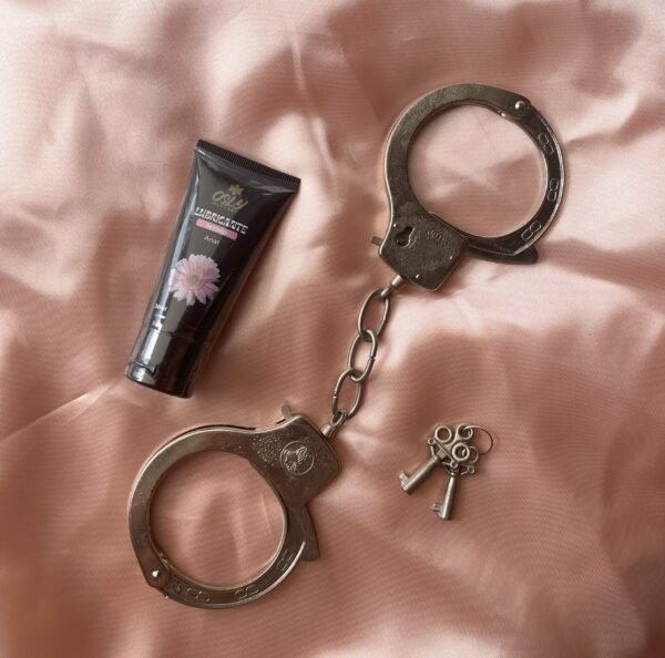 Set Erótico: Esposas + Lubricante Anal
