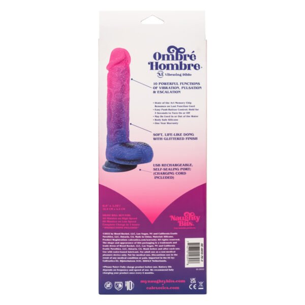 Consolador vibrador Naughty Bits® Ombré Hombre® XL - Image 3